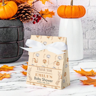 En liten Pumpkin är på väg - babyskabruk Presentaskar