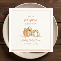 En liten Pumpkin är på väg! Fall Baby Shower