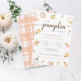 En liten Pumpkin är på väg in i Inbjudningar