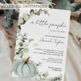 En liten Pumpkin är på Way Baby Shower Presentaskar