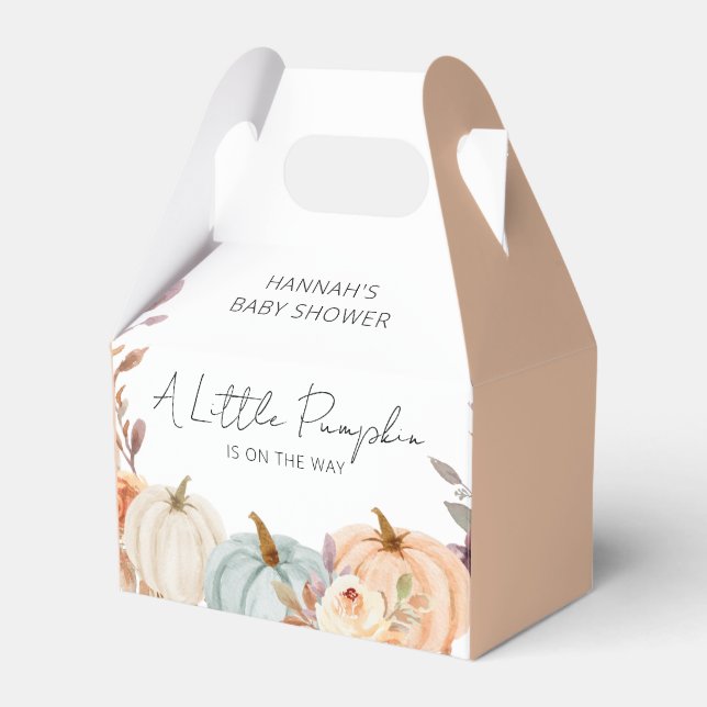 En liten Pumpkin är på Way Baby Shower Presentaskar (Framsidan Sidan)