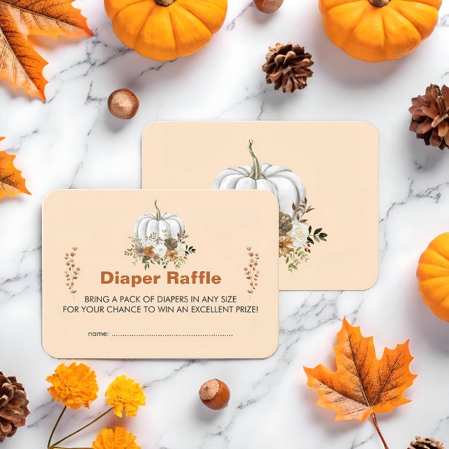 En liten Pumpkin är på Way Baby Shower Tilläggskort (Skapare uppladdad)