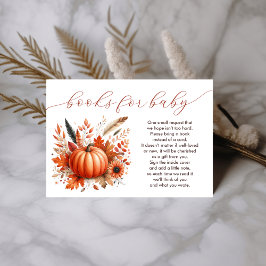 En liten Pumpkin Autumn Bokar för Baby Tilläggskort