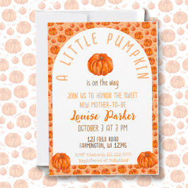 En liten Pumpkin Baby Shower-inbjudan Inbjudningar