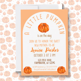 En liten Pumpkin Baby Shower-inbjudan Inbjudningar