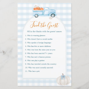 En liten Pumpkin Blue Lastbil hittar gästspelet