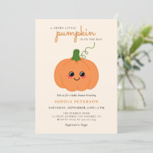 En liten pumpkin Gender Neutral Fall Baby Shower