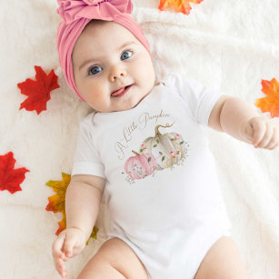 En liten Pumpkin Girl Baby Bodykostym T Shirt