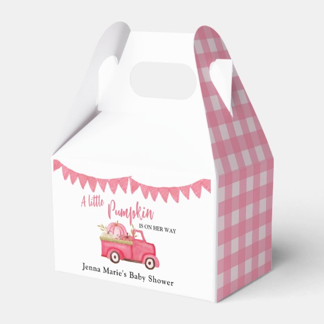 En liten Pumpkin på vägen Presentaskar (Framsidan Sidan)