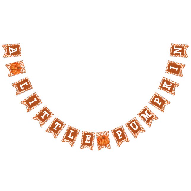 En liten Pumpkin Party Banner Vimplar (Alla)
