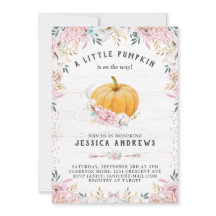 En liten Pumpkin Rustic Cotton-Blommigt