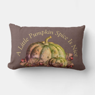 En liten Pumpkin Spice är Nice" Fall Färg decor Lumbarkudde