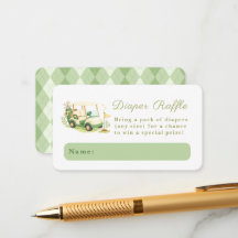 En liten Putter Golf Baby Shower Blöja Lotteri