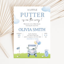 En liten Putter Golf Baby Shower