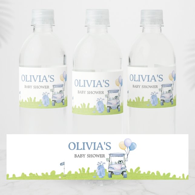En liten putter golf baby shower vattenflaskor etikett (Golf A Little Putter Baby Shower Bottle Label)