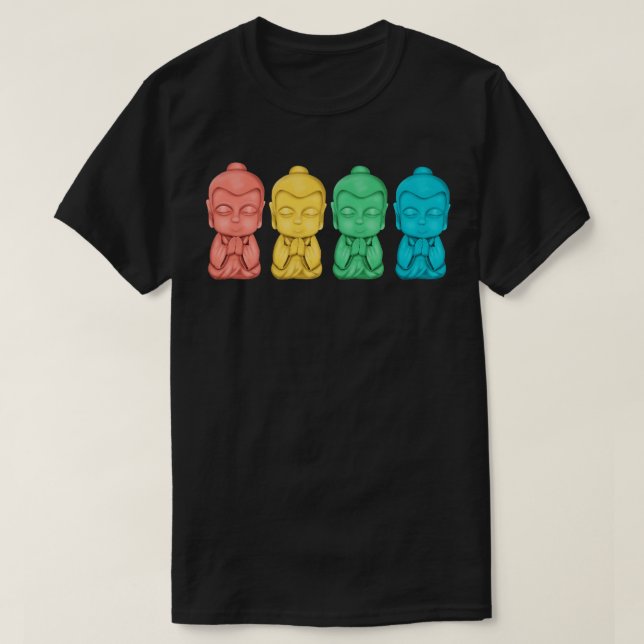 En liten rad Buddhas T Shirt (Design framsida)