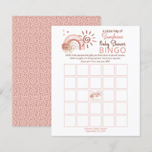 En liten Ray från Sunshine Baby Shower Bingo Game 