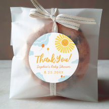 En liten Ray från Sunshine Baby Shower Round Stick