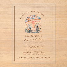 En liten Roligt Guy Mushroom Fall Baby Shower