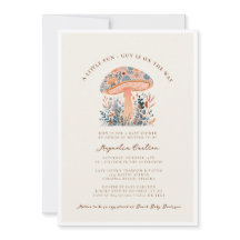 En liten Roligt Guy Mushroom Fall Baby Shower