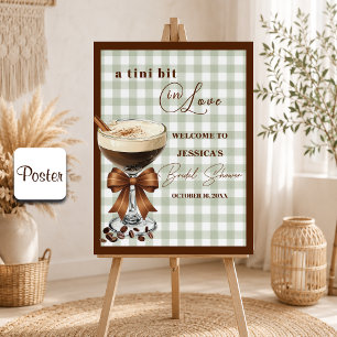 En liten smula kärlek Espresso Martini Bröllopsfes Poster