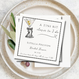 En liten smula närmare Dirty Martini Bröllopsfest  Pappersservett