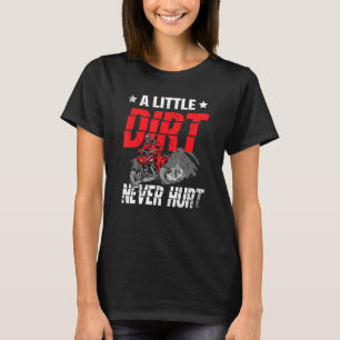 En liten smuts Ontr aldrig Atv Offroading Quad Bik T Shirt