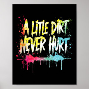 En Liten Smuts Skadar Aldrig V1 Mudder Terränglöpn Poster