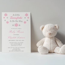 En liten snöflinga är på väg att bli babyskabruk