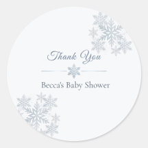 En liten snöflinga är på väg Baby Shower