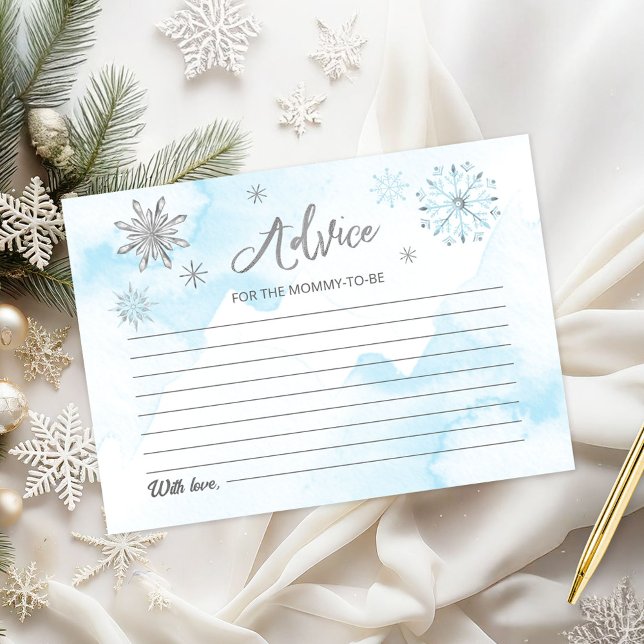 En liten snöflinga är på väg som Blue Baby Shower (Skapare uppladdad)