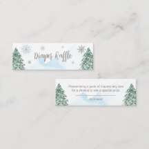 En liten snöflinga Baby Diaper Raffle