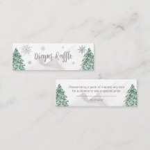 En liten snöflinga Baby Diaper Raffle