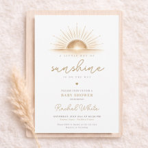 En liten solstråle är på väg Baby Shower