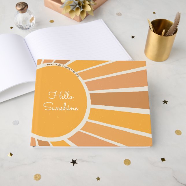 En liten solstråle Baby Shower Gästböcker (Framsida Öppen)
