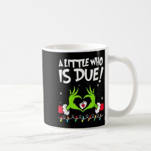 En liten som ska få julförklaring om graviditet kaffemugg