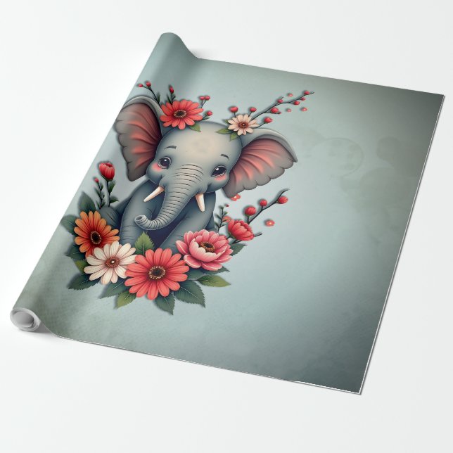 En liten sommar: baby-elefanten presentpapper (Utrullad)