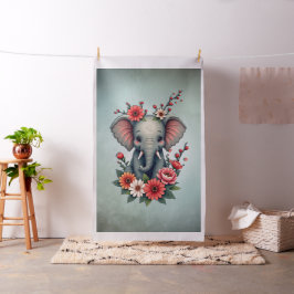 En liten sommar: baby-elefanten tyg