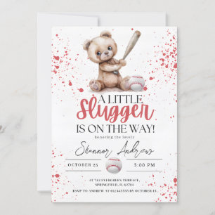 En liten soppa av Baseball Baby Shower Inbjudningar