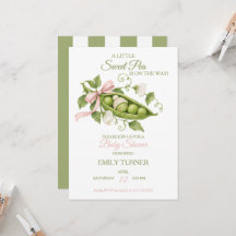En liten söt ärta Baby Shower