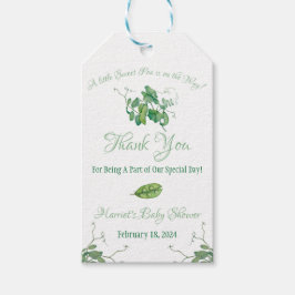 En liten söt Pea är på väg! Baby Shower Presentetikett