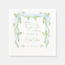 En liten, söt Pea Blue Boy Shower