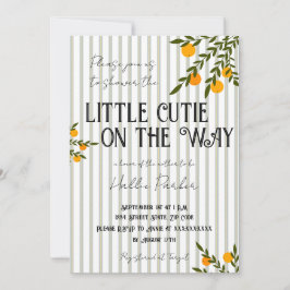 En liten söt vän är på väg Inbjudan