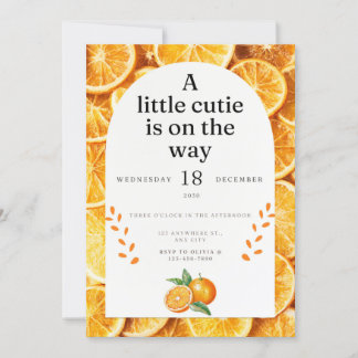 En liten söt vän på väg inbjudan