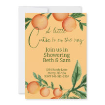 En liten sötis är på väg Baby Shower Inbjudan