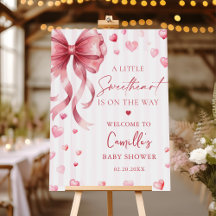 En liten sötnos Alla hjärtans dag-båge baby shower