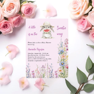 En liten sötnos, vattenmelon Baby Shower Inbjudningar