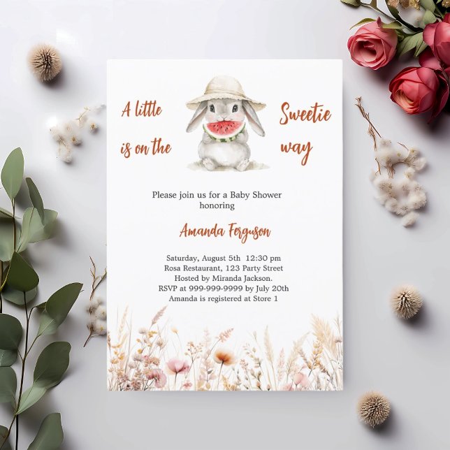 En liten sötnos, vattenmelon Baby Shower Inbjudningar (Skapare uppladdad)