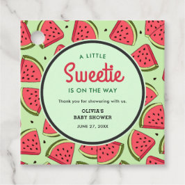 En liten sötnos Watermelon Baby Shower Tack Gåvor Etiketter