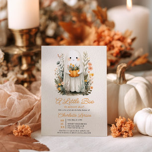 En liten spökbaby Baby Shower till Halloween Inbjudningar